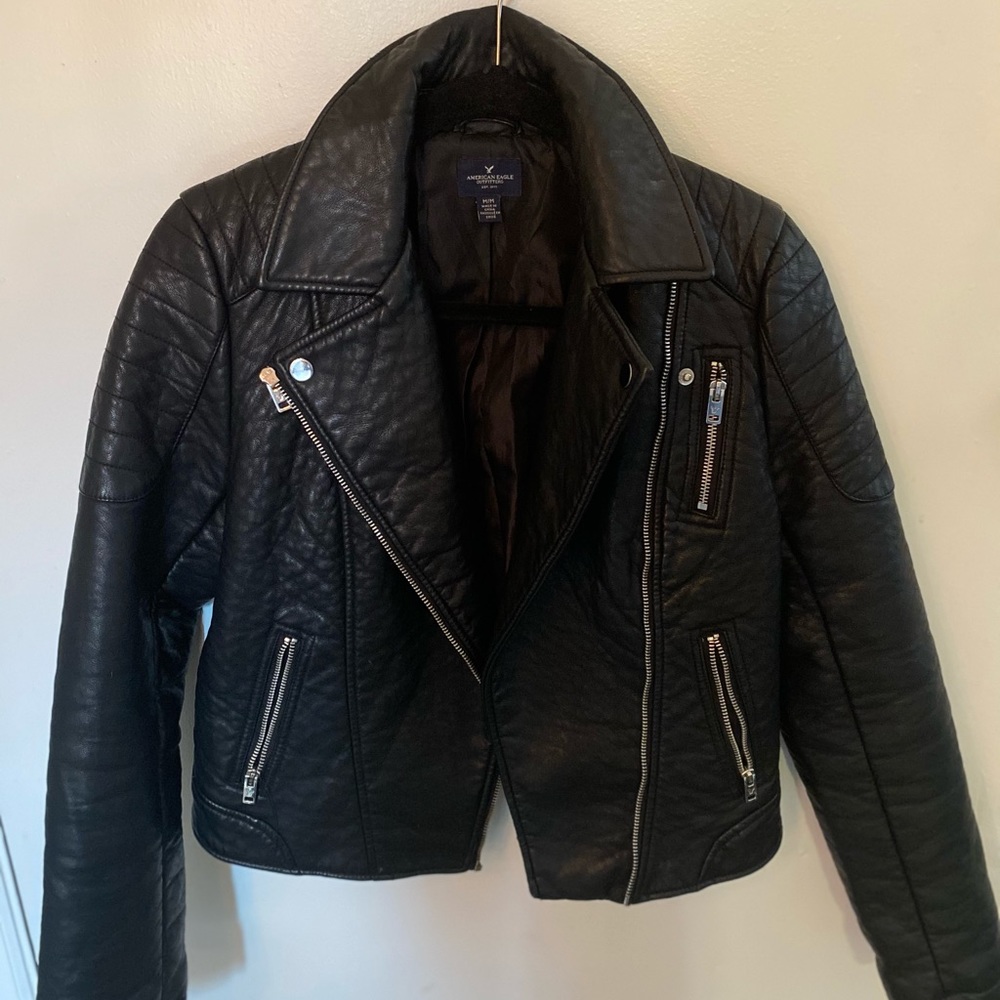 Faux leather jacket